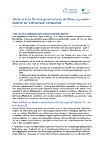 Titelseite Instrument Sanierungssatzung