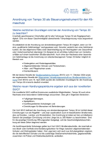 Steuerungsinstrument für mehr Klimaschutz: Tempo 30