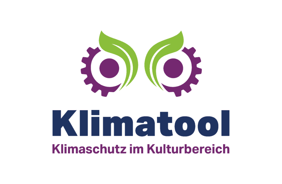 Klimatool-Logo mit dem Schriftzug „Klimatool – Klimaschutz im Kulturbereich“