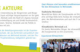 Slide mit einem Foto der Miglieder des Expertenrats Klimaschutz. Dazu werden im Text noch die Akteure Stadtwerke Weinstadt und das KlimaBünbnis Weinstadt e.V. vorgestellt.