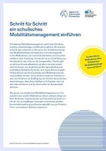 Cover der Klima-Maßnahmen-Box: Schulisches Mobilitätsmanagement