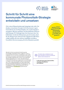 Cover der Klima-Maßnahmen-Box: Photovoltaik-Strategie