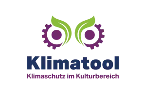 Klimatool-Logo mit dem Schriftzug „Klimatool – Klimaschutz im Kulturbereich“